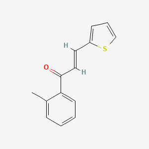 (2E)-1-(2-Methylphenyl)-3-(thiophen-2-yl)prop-2-en-1-one