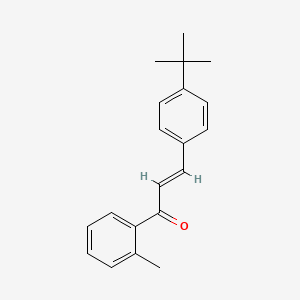 molecular formula C20H22O B6346603 (2E)-3-(4-tert-Butylphenyl)-1-(2-methylphenyl)prop-2-en-1-one CAS No. 177752-50-0