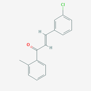 molecular formula C16H13ClO B6346612 (2E)-3-(3-Chlorophenyl)-1-(2-methylphenyl)prop-2-en-1-one CAS No. 1663469-44-0