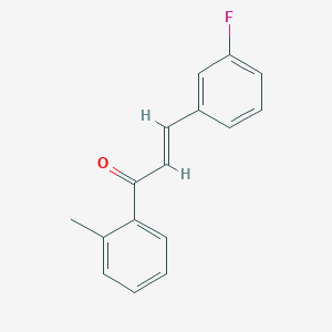 molecular formula C16H13FO B6346617 (2E)-3-(3-Fluorophenyl)-1-(2-methylphenyl)prop-2-en-1-one CAS No. 1354941-31-3