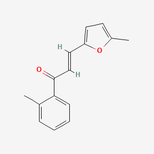 molecular formula C15H14O2 B6346633 (2E)-3-(5-Methylfuran-2-yl)-1-(2-methylphenyl)prop-2-en-1-one CAS No. 1354941-21-1