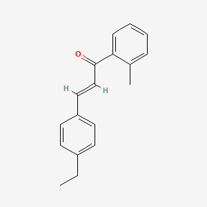 molecular formula C18H18O B6346658 (2E)-3-(4-Ethylphenyl)-1-(2-methylphenyl)prop-2-en-1-one CAS No. 1354941-84-6