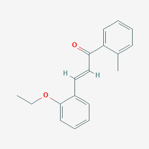 molecular formula C18H18O2 B6346684 (2E)-3-(2-Ethoxyphenyl)-1-(2-methylphenyl)prop-2-en-1-one CAS No. 1354941-59-5