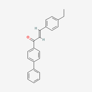 molecular formula C23H20O B6346694 (2E)-3-(4-Ethylphenyl)-1-(4-phenylphenyl)prop-2-en-1-one CAS No. 1354941-22-2
