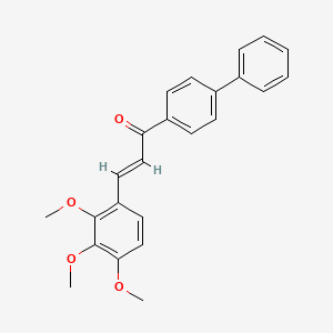 molecular formula C24H22O4 B6346701 (2E)-1-(4-Phenylphenyl)-3-(2,3,4-trimethoxyphenyl)prop-2-en-1-one CAS No. 1354942-46-3