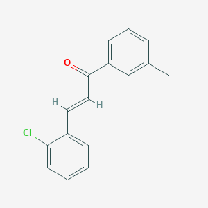 molecular formula C16H13ClO B6346709 (2E)-3-(2-Chlorophenyl)-1-(3-methylphenyl)prop-2-en-1-one CAS No. 1354941-15-3