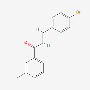 molecular formula C16H13BrO B6346721 (2E)-3-(4-Bromophenyl)-1-(3-methylphenyl)prop-2-en-1-one CAS No. 848406-44-0