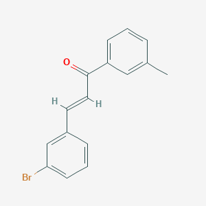 molecular formula C16H13BrO B6346735 (2E)-3-(3-Bromophenyl)-1-(3-methylphenyl)prop-2-en-1-one CAS No. 1616723-48-8
