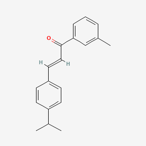 molecular formula C19H20O B6346749 (2E)-1-(3-Methylphenyl)-3-[4-(propan-2-yl)phenyl]prop-2-en-1-one CAS No. 1354941-82-4