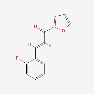 molecular formula C13H9FO2 B6346762 (2E)-3-(2-Fluorophenyl)-1-(furan-2-yl)prop-2-en-1-one CAS No. 308290-67-7