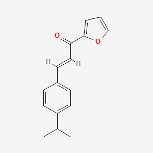 molecular formula C16H16O2 B6346767 (2E)-1-(Furan-2-yl)-3-[4-(propan-2-yl)phenyl]prop-2-en-1-one CAS No. 1354941-72-2