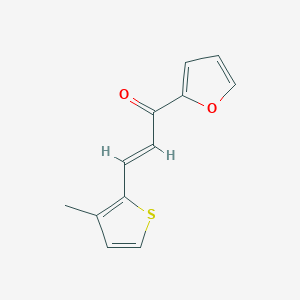 molecular formula C12H10O2S B6346770 (2E)-1-(Furan-2-yl)-3-(3-methylthiophen-2-yl)prop-2-en-1-one CAS No. 1267578-07-3