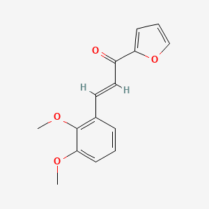 molecular formula C15H14O4 B6346779 (2E)-3-(2,3-Dimethoxyphenyl)-1-(furan-2-yl)prop-2-en-1-one CAS No. 1403562-64-0