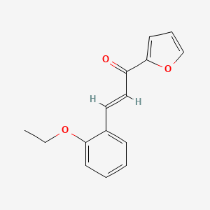 molecular formula C15H14O3 B6346787 (2E)-3-(2-Ethoxyphenyl)-1-(furan-2-yl)prop-2-en-1-one CAS No. 1354941-25-5