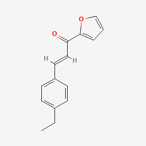 molecular formula C15H14O2 B6346792 (2E)-3-(4-Ethylphenyl)-1-(furan-2-yl)prop-2-en-1-one CAS No. 1354941-92-6