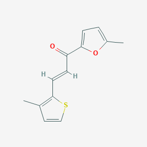 molecular formula C13H12O2S B6346800 (2E)-1-(5-Methylfuran-2-yl)-3-(3-methylthiophen-2-yl)prop-2-en-1-one CAS No. 1354941-99-3
