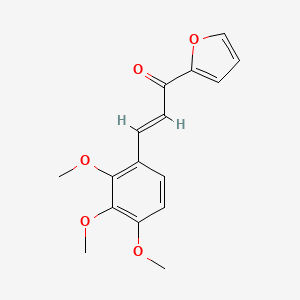 molecular formula C16H16O5 B6346802 (2E)-1-(Furan-2-yl)-3-(2,3,4-trimethoxyphenyl)prop-2-en-1-one CAS No. 1354941-67-5