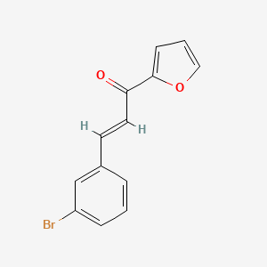 molecular formula C13H9BrO2 B6346805 (2E)-3-(3-Bromophenyl)-1-(furan-2-yl)prop-2-en-1-one CAS No. 1354941-36-8