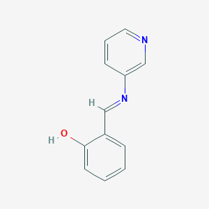 molecular formula C12H10N2O B6346859 2-[(3-Pyridylimino)methyl]phenol CAS No. 40989-90-0