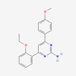 molecular formula C19H19N3O2 B6346899 4-(2-Ethoxyphenyl)-6-(4-methoxyphenyl)pyrimidin-2-amine CAS No. 1354938-40-1