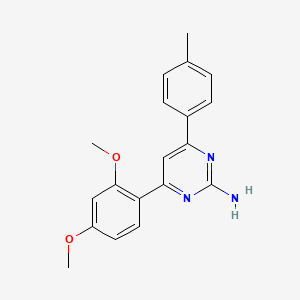 molecular formula C19H19N3O2 B6346948 4-(2,4-Dimethoxyphenyl)-6-(4-methylphenyl)pyrimidin-2-amine CAS No. 1354940-57-0