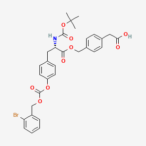 molecular formula C31H32BrNO9 B6346975 Boc-L-Tyr(2-Br-Z)-O-CH2-Ph-CH2-COOH CAS No. 111623-14-4
