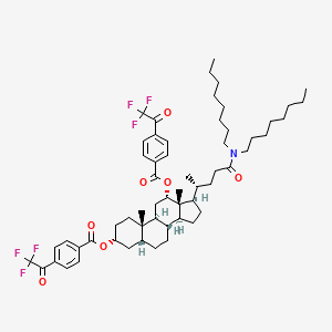 molecular formula C58H79F6NO7 B6347019 Carbonate ionophore VII;  min. 95% CAS No. 222310-82-9