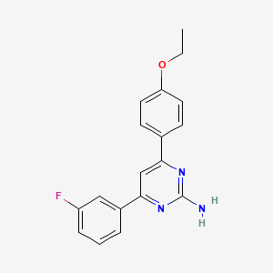 molecular formula C18H16FN3O B6347318 4-(4-Ethoxyphenyl)-6-(3-fluorophenyl)pyrimidin-2-amine CAS No. 1354920-28-7