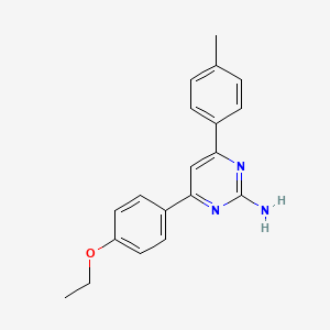 molecular formula C19H19N3O B6347346 4-(4-Ethoxyphenyl)-6-(4-methylphenyl)pyrimidin-2-amine CAS No. 1354916-04-3