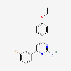 molecular formula C18H16BrN3O B6347354 4-(3-Bromophenyl)-6-(4-ethoxyphenyl)pyrimidin-2-amine CAS No. 1354926-56-9