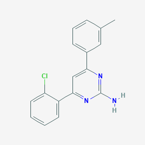 molecular formula C17H14ClN3 B6347416 4-(2-Chlorophenyl)-6-(3-methylphenyl)pyrimidin-2-amine CAS No. 1354925-80-6
