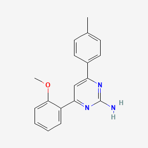 molecular formula C18H17N3O B6347417 4-(2-Methoxyphenyl)-6-(4-methylphenyl)pyrimidin-2-amine CAS No. 1354917-61-5