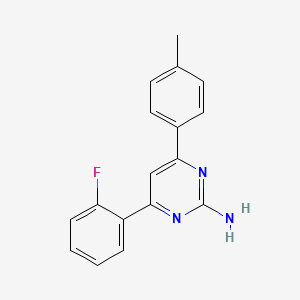 4-(2-Fluorophenyl)-6-(4-methylphenyl)pyrimidin-2-amine