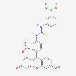 molecular formula C27H19BN2O7S B6347507 Fluorescein boronic acid (FL2);  96% CAS No. 134649-92-6
