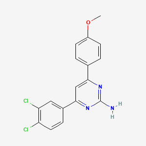 4-(3,4-Dichlorophenyl)-6-(4-methoxyphenyl)pyrimidin-2-amine