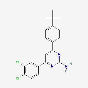 molecular formula C20H19Cl2N3 B6347582 4-(4-tert-Butylphenyl)-6-(3,4-dichlorophenyl)pyrimidin-2-amine CAS No. 1354926-80-9