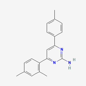 4-(2,4-Dimethylphenyl)-6-(4-methylphenyl)pyrimidin-2-amine