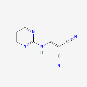 molecular formula C8H5N5 B6347691 ((Pyrimidin-2-ylamino)methylene)methane-1,1-dicarbonitrile CAS No. 51991-88-9