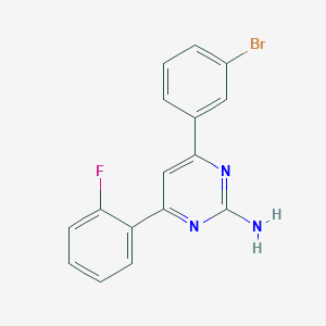 molecular formula C16H11BrFN3 B6347731 4-(3-Bromophenyl)-6-(2-fluorophenyl)pyrimidin-2-amine CAS No. 1354926-75-2