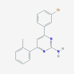 molecular formula C17H14BrN3 B6347741 4-(3-Bromophenyl)-6-(2-methylphenyl)pyrimidin-2-amine CAS No. 1354916-09-8