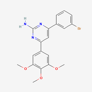 molecular formula C19H18BrN3O3 B6347752 4-(3-Bromophenyl)-6-(3,4,5-trimethoxyphenyl)pyrimidin-2-amine CAS No. 1354918-39-0