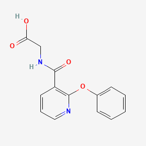 molecular formula C14H12N2O4 B6347768 2-[[(2-Phenoxy-3-pyridyl)carbonyl]amino]acetic acid CAS No. 245082-97-7