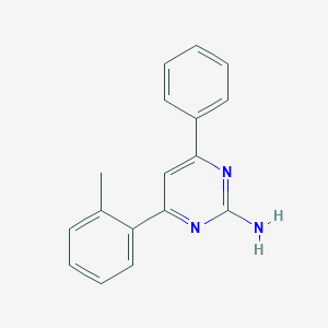 molecular formula C17H15N3 B6347786 4-(2-Methylphenyl)-6-phenylpyrimidin-2-amine CAS No. 1354928-96-3