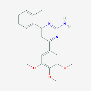 molecular formula C20H21N3O3 B6347809 4-(2-Methylphenyl)-6-(3,4,5-trimethoxyphenyl)pyrimidin-2-amine CAS No. 1354916-26-9
