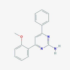 molecular formula C17H15N3O B6347822 4-(2-Methoxyphenyl)-6-phenylpyrimidin-2-amine CAS No. 1354926-86-5