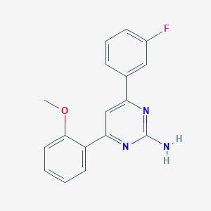 molecular formula C17H14FN3O B6347861 4-(3-Fluorophenyl)-6-(2-methoxyphenyl)pyrimidin-2-amine CAS No. 1354923-98-0