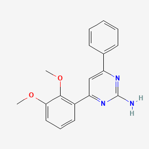 molecular formula C18H17N3O2 B6347890 4-(2,3-Dimethoxyphenyl)-6-phenylpyrimidin-2-amine CAS No. 1354918-79-8