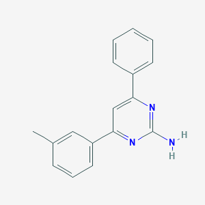 molecular formula C17H15N3 B6347902 4-(3-Methylphenyl)-6-phenylpyrimidin-2-amine CAS No. 1195977-37-7