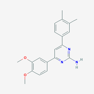 molecular formula C20H21N3O2 B6348054 4-(3,4-Dimethoxyphenyl)-6-(3,4-dimethylphenyl)pyrimidin-2-amine CAS No. 1354935-84-4