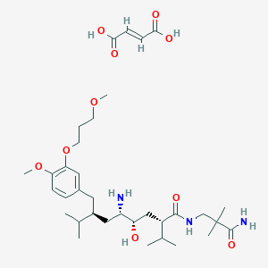 molecular formula C34H57N3O10 B6348398 富马酸阿利沙坦 CAS No. 1196835-68-3